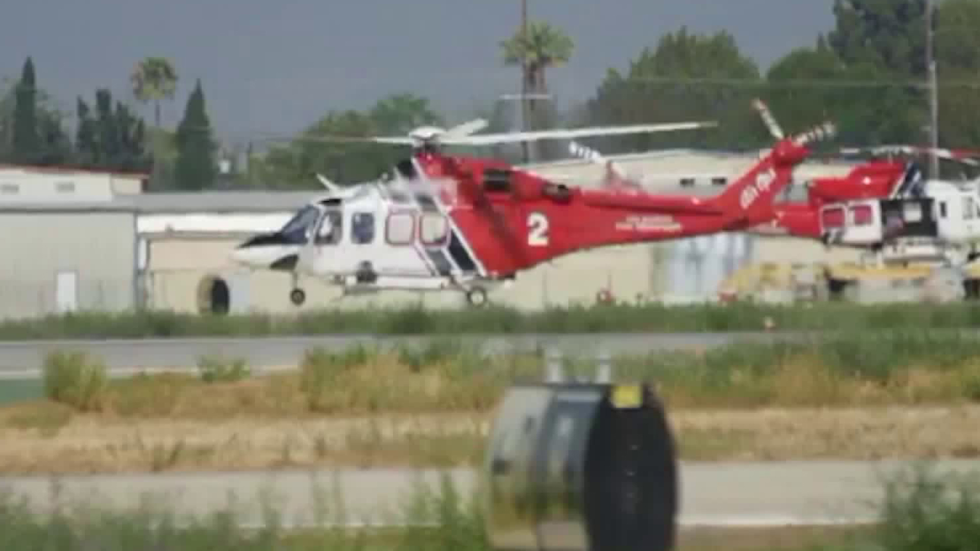 A helicopter is seen landing at Van Nuys Airport in this undated photo. (Credit: Van Nuys Airport)