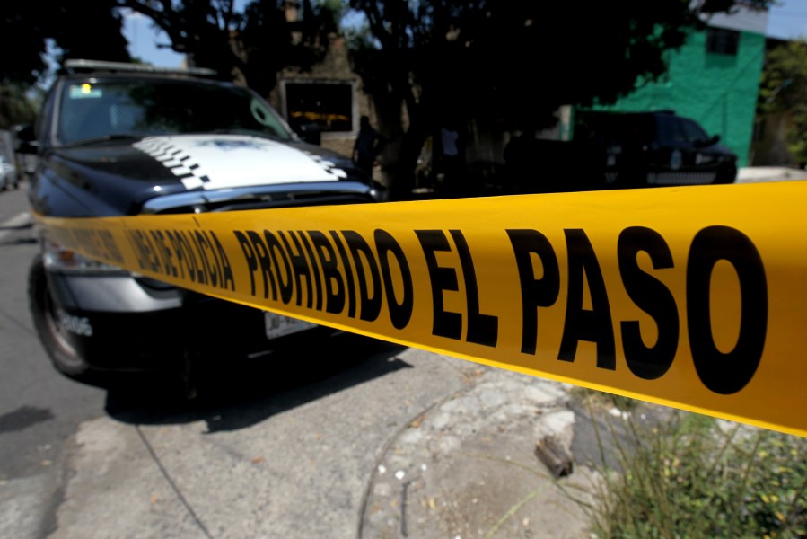 File photo of crime scene tape in Guadalajara, Jalisco State, Mexico. (Credit: ULISES RUIZ/AFP/Getty Images)