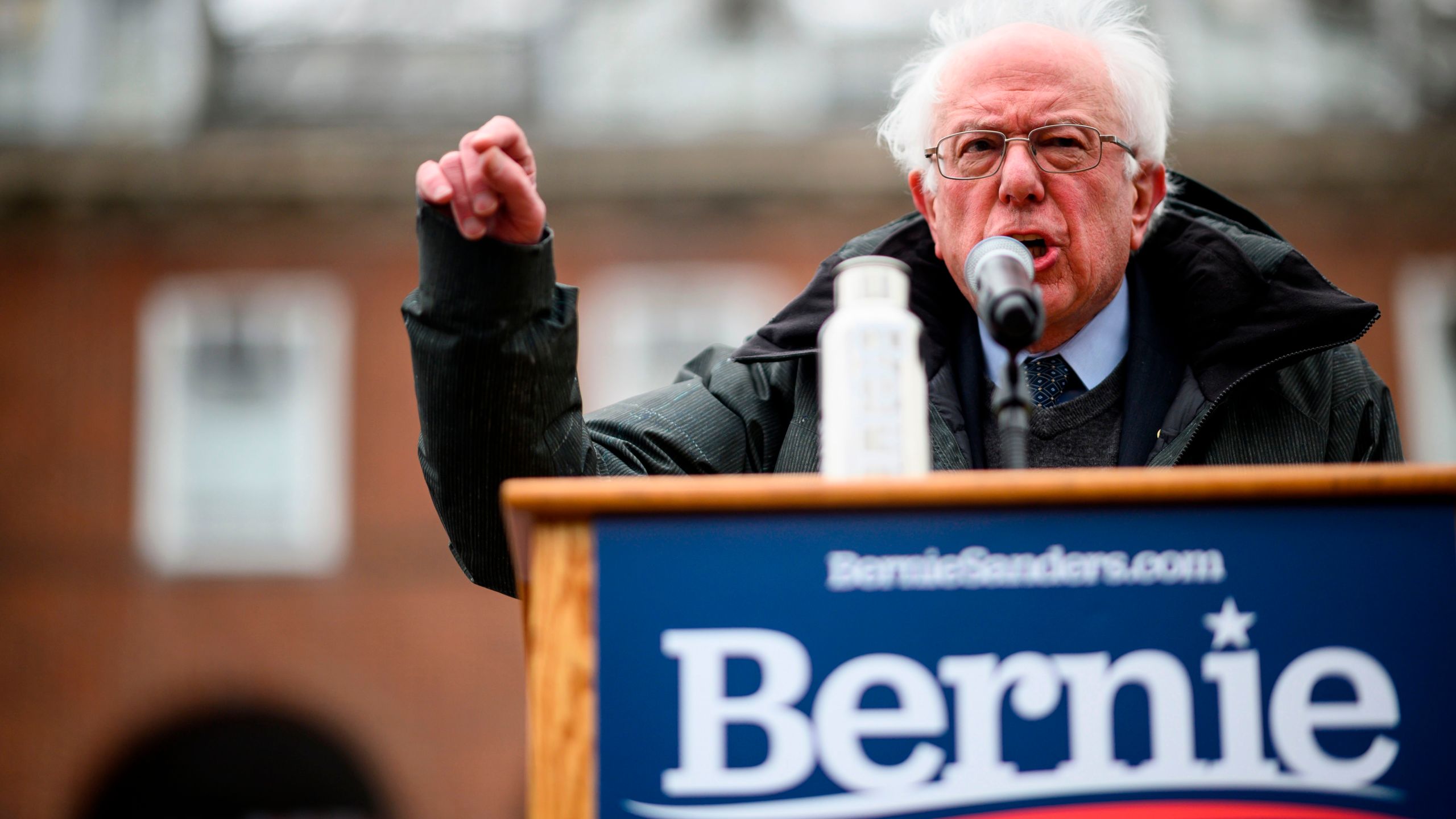 U.S. Senator Bernie Sanders speaks during a rally to kick off his 2020 U.S. presidential campaign, in the Brooklyn borough of New York City on March 2, 2019. (Credit: JOHANNES EISELE/AFP/Getty Images)