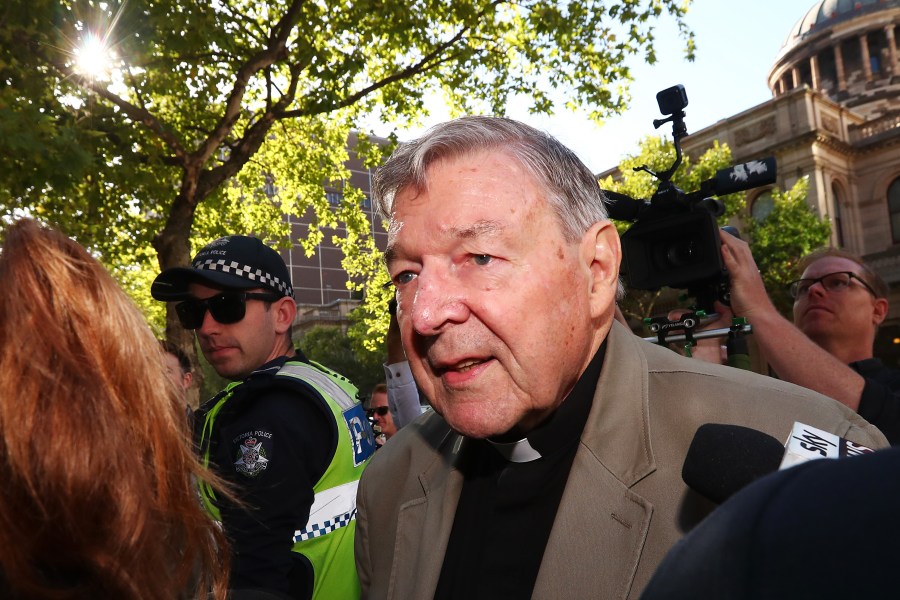 Cardinal George Pell arrives at Melbourne County Court on Feb. 27, 2019. (Credit: Michael Dodge/Getty Images)