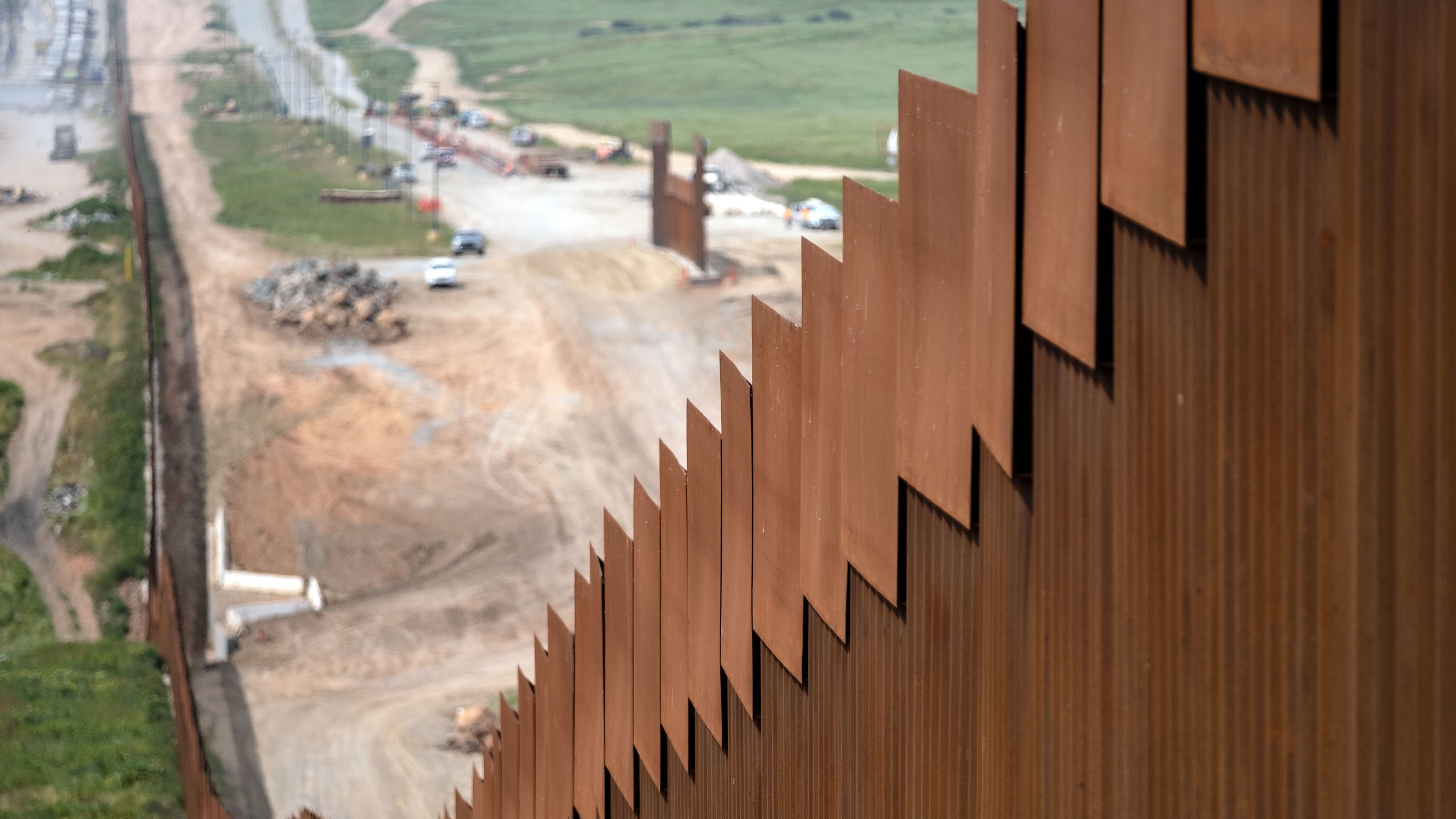 A section of the U.S.-Mexico border fence is seen from Tijuana on March 26, 2019. (Credit: Guillermo Arias / AFP / Getty Images)