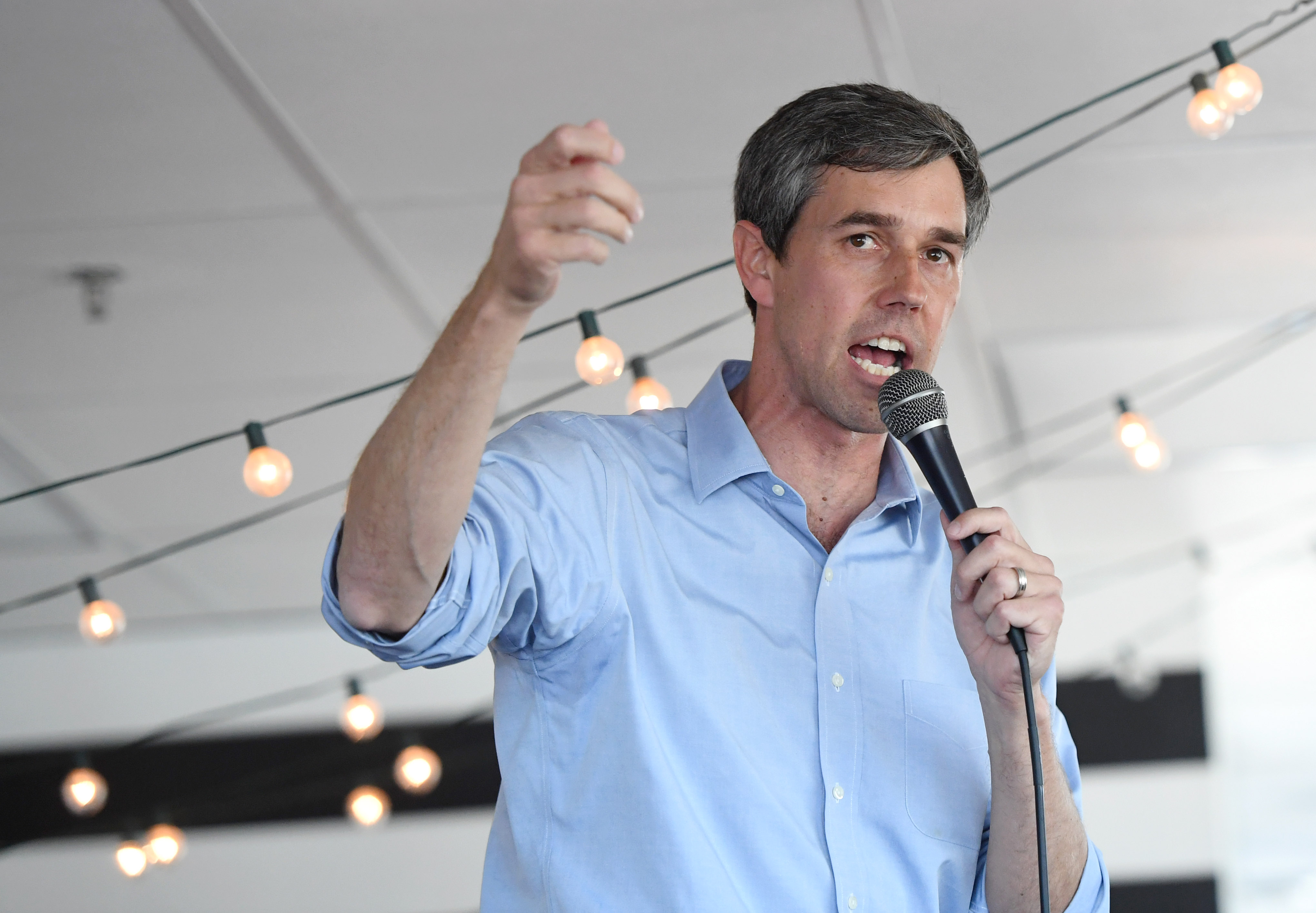 Beto O'Rourke speaks during a meet-and-greet on March 24, 2019, in Las Vegas, Nevada. (Credit: Ethan Miller/Getty Images)