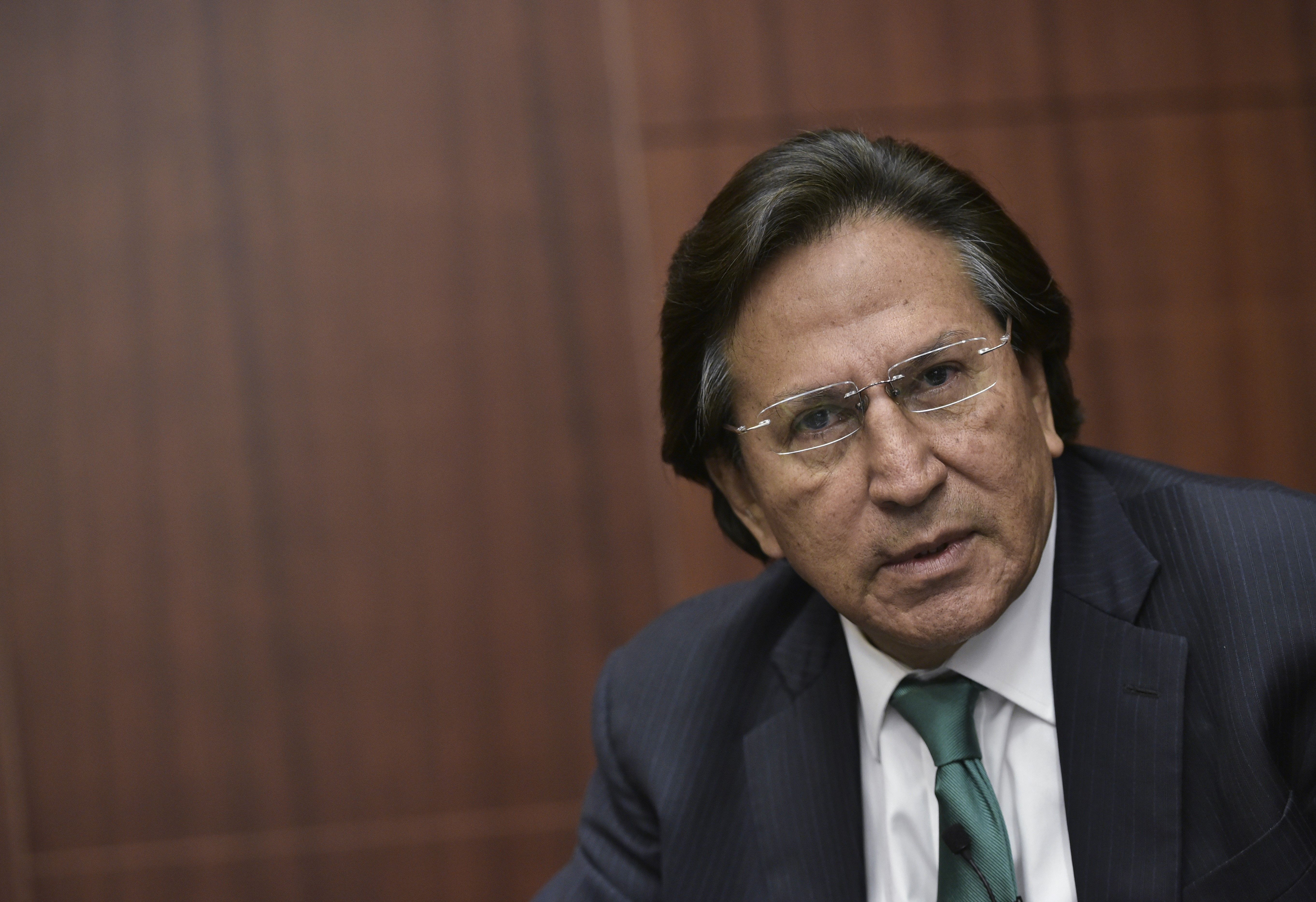 Former President of Peru Alejandro Toledo speaks during a discussion on Venezuela and the OAS at The Center for Strategic and International Studies (CSIS) on June 17, 2016 in Washington, DC. (Credit: MANDEL NGAN/AFP/Getty Images)