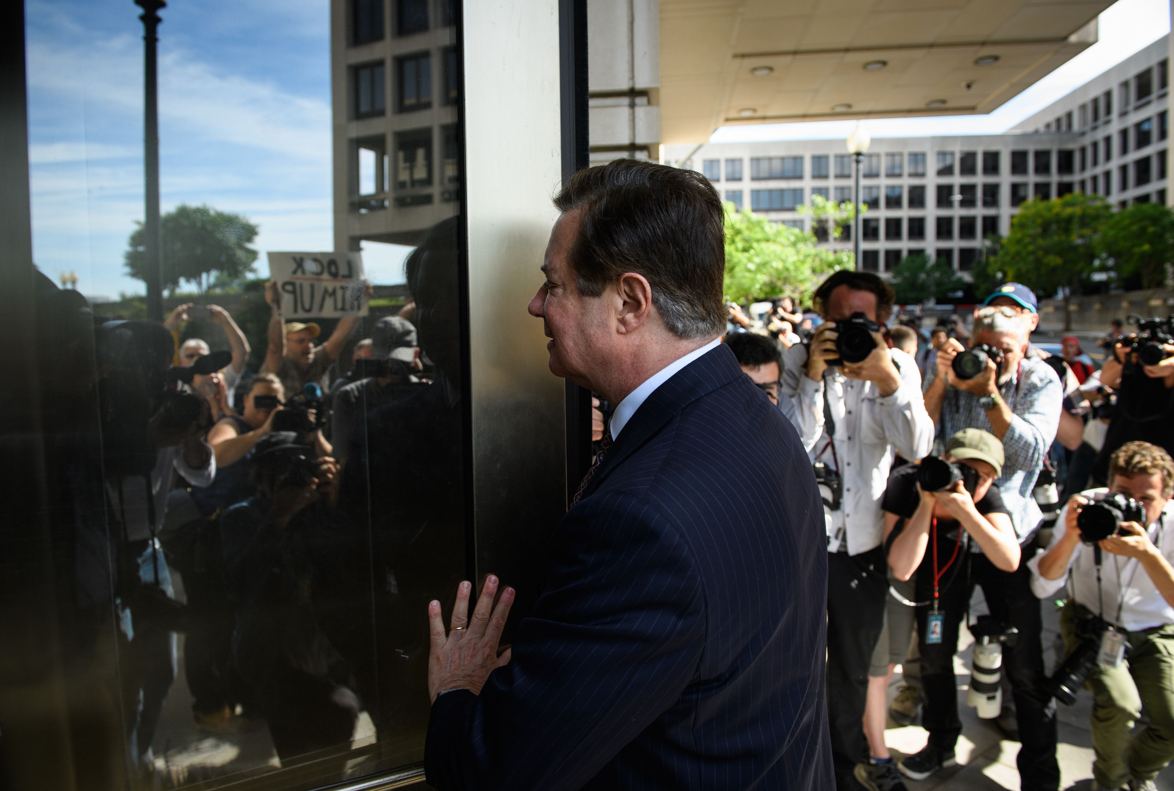 Paul Manafort arrives for a hearing at U.S. District Court on June 15, 2018, in Washington, D.C. (Credit: MANDEL NGAN/AFP/Getty Images)