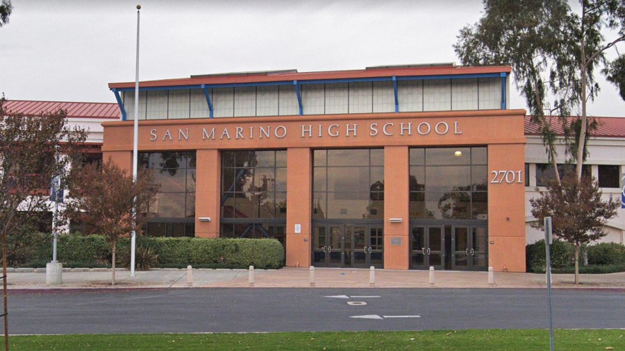 San Marino High School is seen in this image from Google Maps.