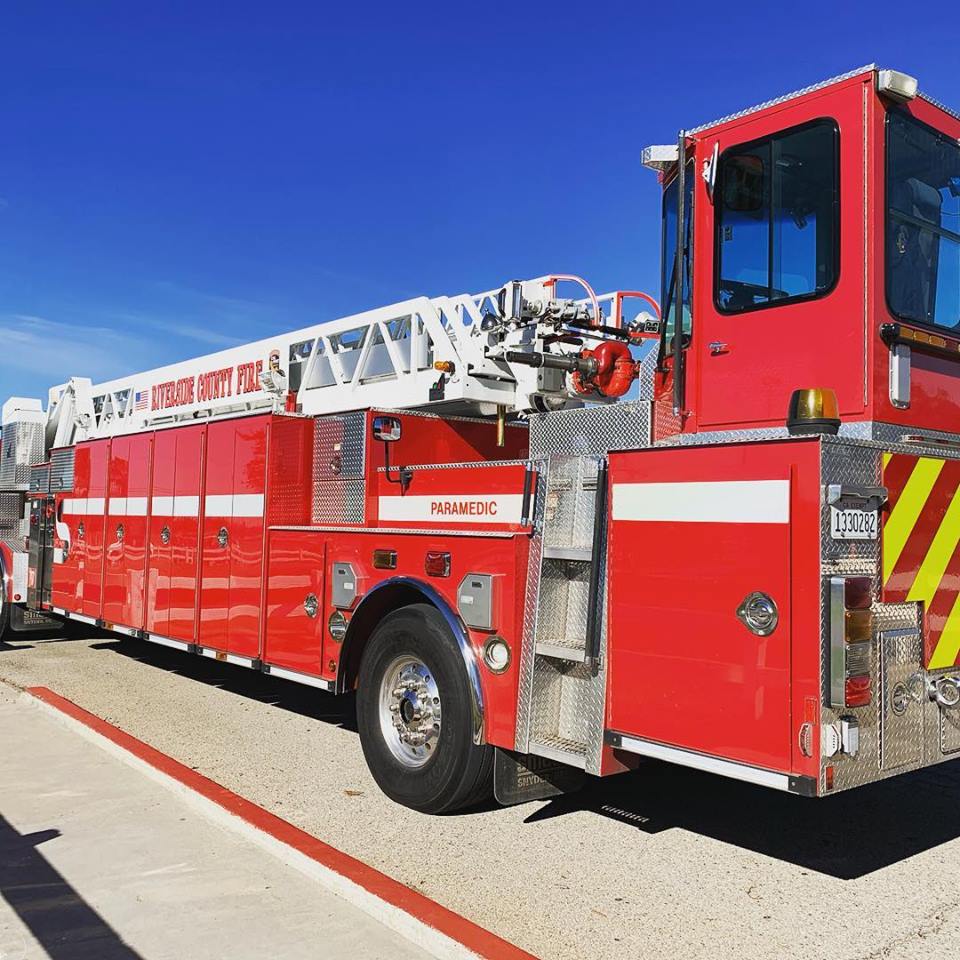 A CAL FIRE/Riverside County Fire Department truck is seen in a file photo. (Credit: CAL FIRE/Riverside County Fire Department /Facebook)