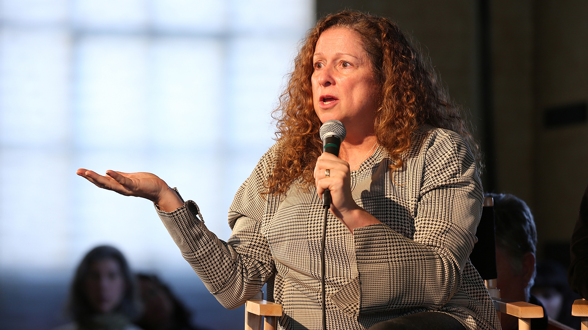 Abigail Disney speaks onstage at The Sundance Institute, Refinery29, and DOVE Chocolate Present 2018 Women at Sundance Brunch at The Shop on January 22, 2018 in Park City, Utah. (Credit: Phillip Faraone/Getty Images for Refinery29)