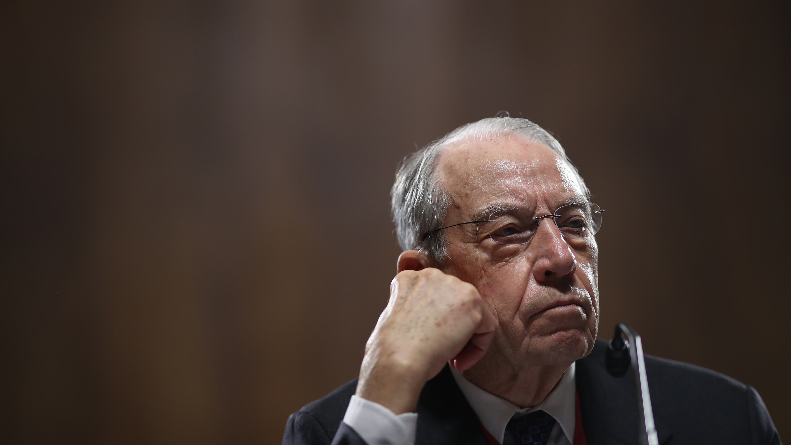 Sen. Chuck Grassley (R-IA) attends a committee hearing on Capitol Hill November 15, 2018 in Washington, DC. (Credit: Win McNamee/Getty Images)