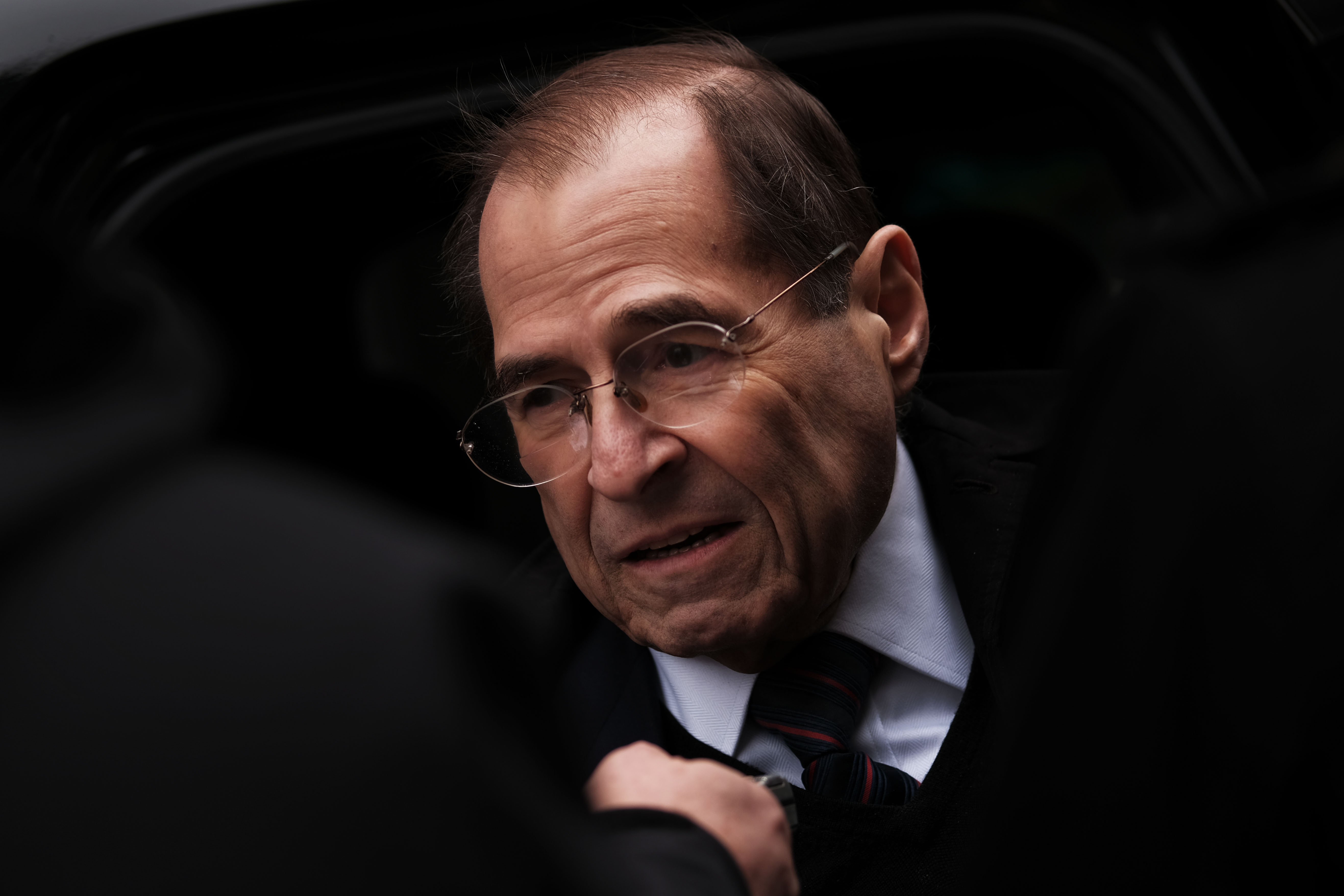 U.S. House Judiciary Committee Chairman Jerry Nadler (D-NY) speaks to reporters after attending an event in Manhattan on March 25, 2019. (Credit: Spencer Platt/Getty Images)