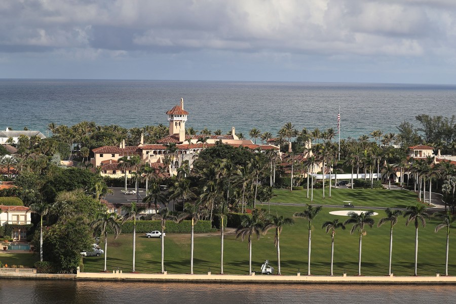 An aerial view of the Mar-a-Lago resort in Palm Beach, Florida, on January 11, 2018. (Credit: Joe Raedle/Getty Images)