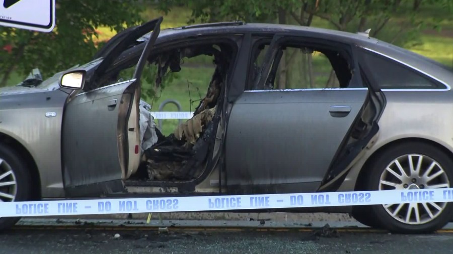 A toddler died in a burning car in New York City on May 6, 2019. (Credit: WPIX)