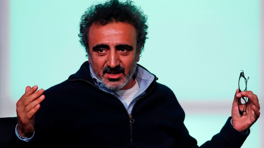 Hamdi Ulukaya, founder of Chobani, speaks at the Obama Foundation Summit in Chicago on November 1, 2017. (Credit: JIM YOUNG/AFP/Getty Images)