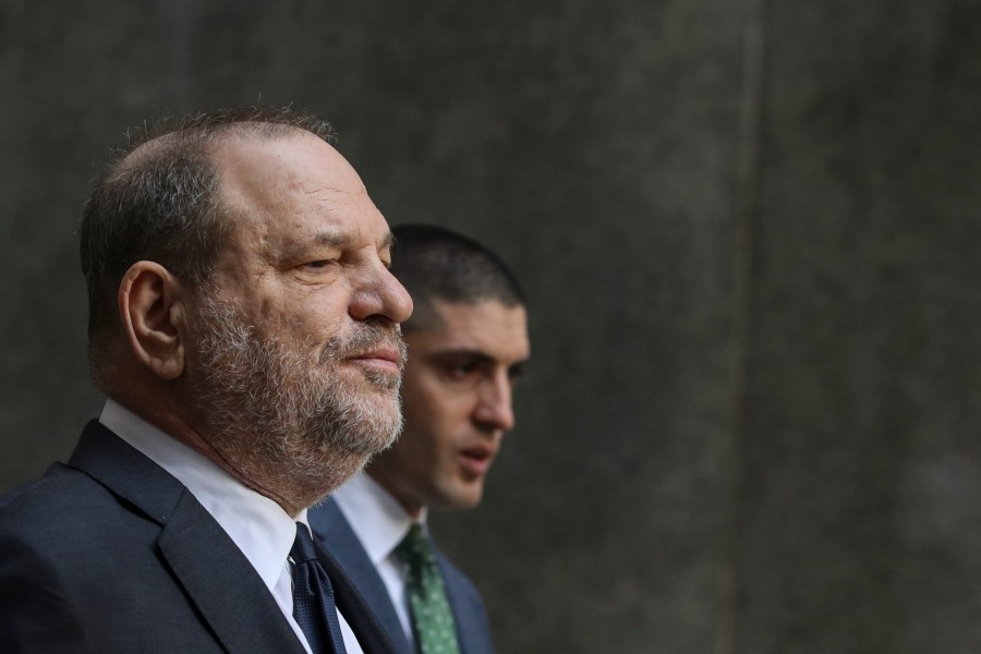 Harvey Weinstein exits a court hearing at New York Criminal Court on Dec. 20, 2018 in New York City. (Credit: Drew Angerer/Getty Images)