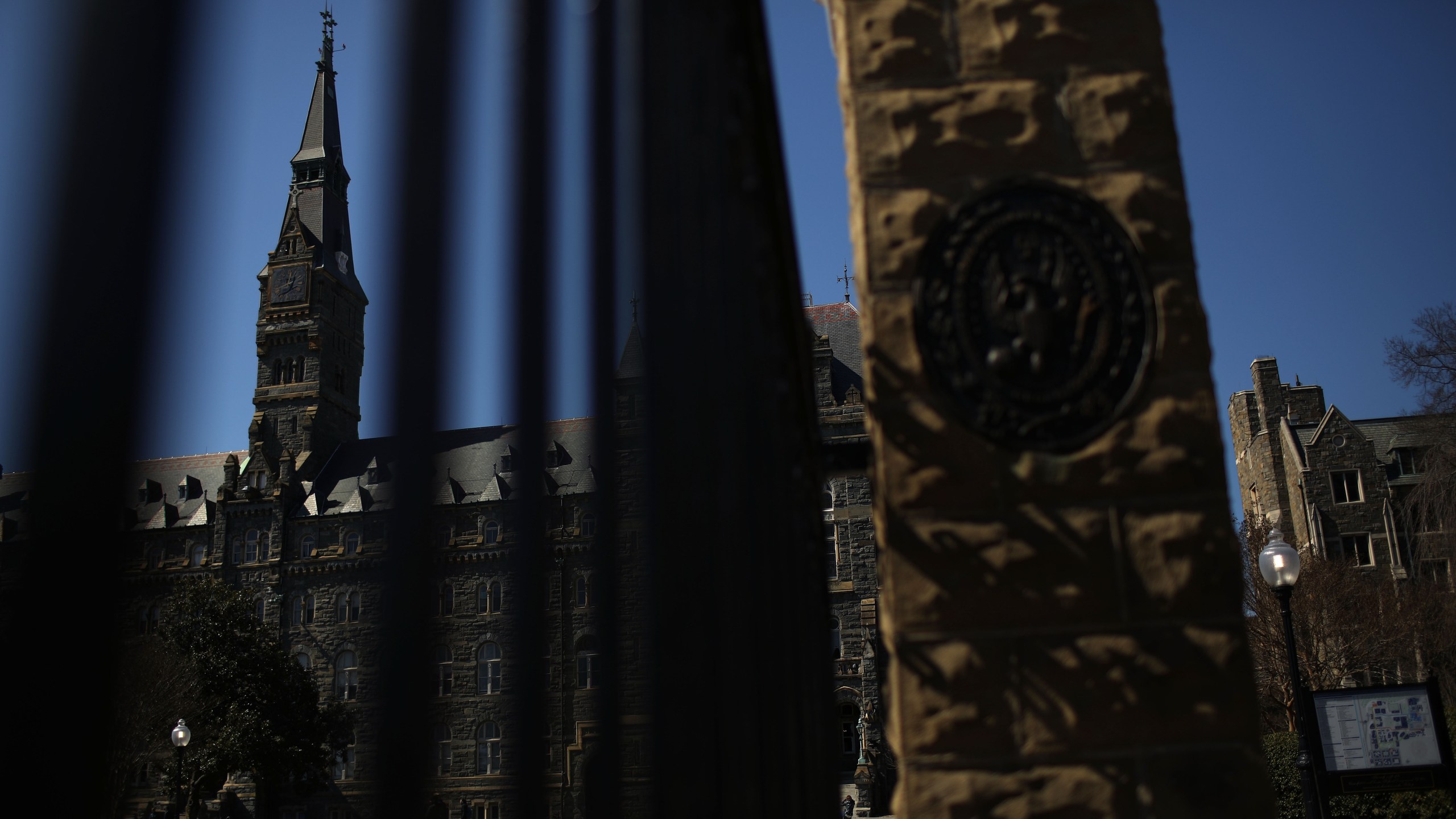 The campus of Georgetown University in Washington, D.C., is shown on March 12, 2019. (Credit: Win McNamee / Getty Images)