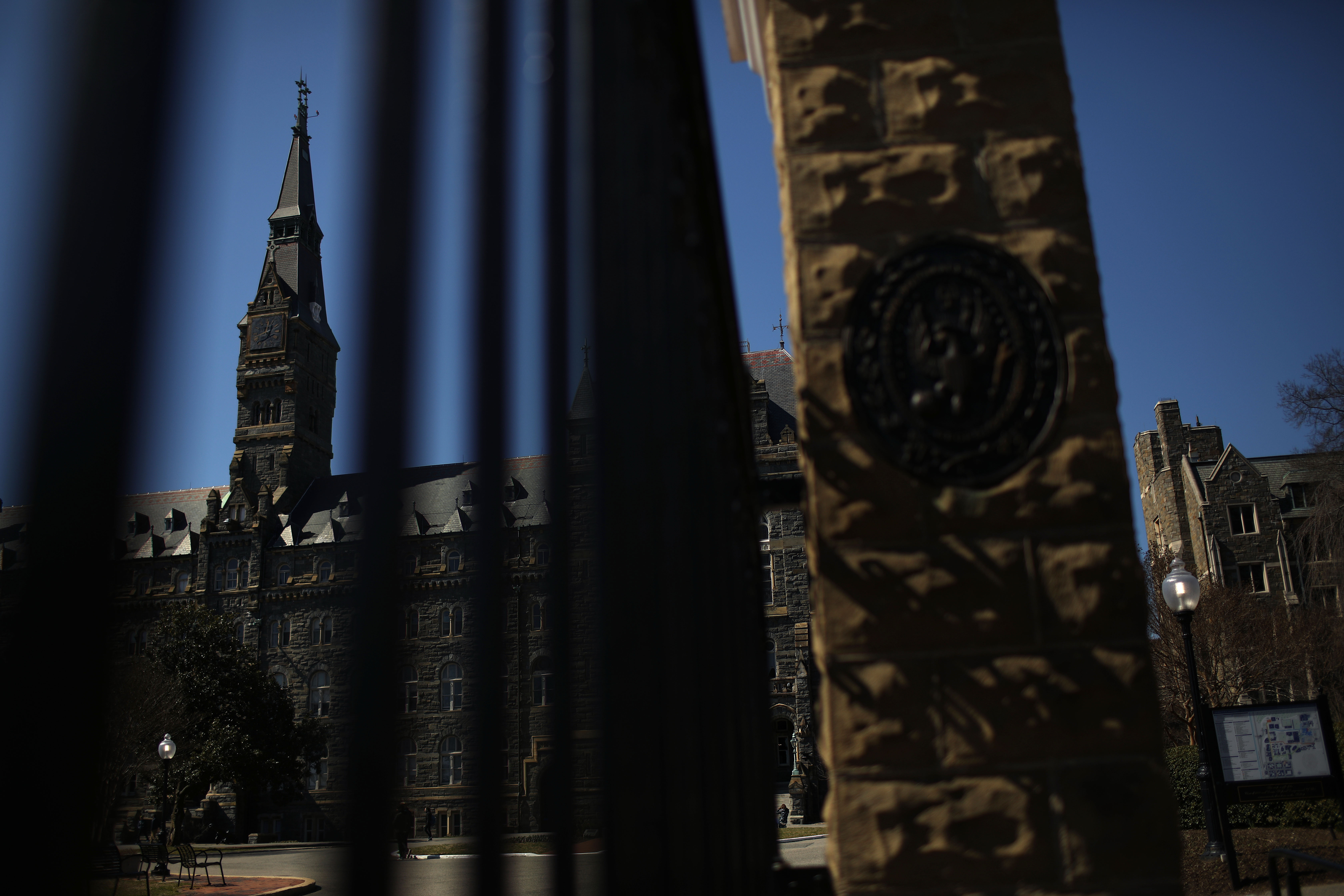 The campus of Georgetown University in Washington, D.C., is shown on March 12, 2019. (Credit: Win McNamee / Getty Images)