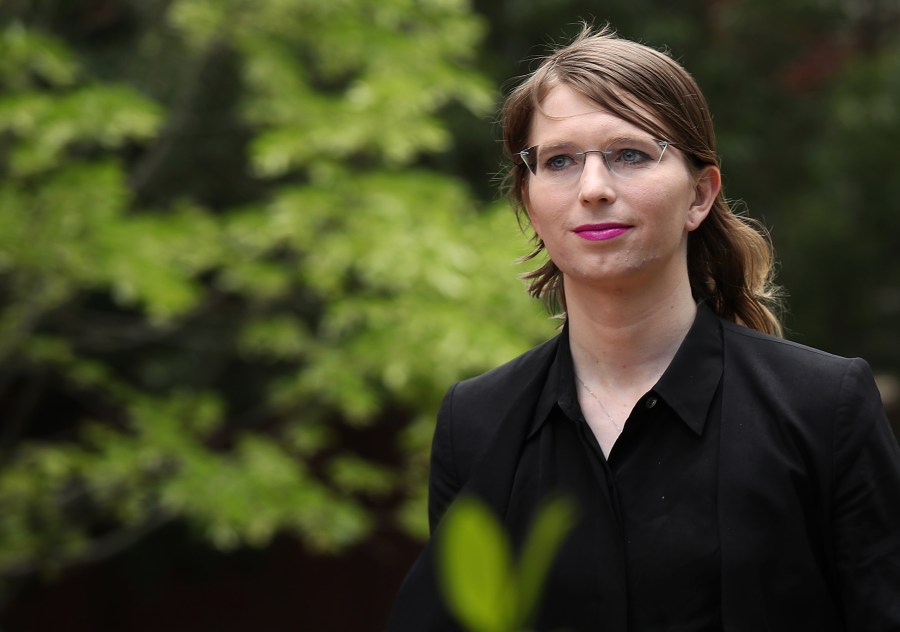 Former U.S. Army intelligence analyst Chelsea Manning arrives at the Albert Bryan U.S federal courthouse May 16, 2019, in Alexandria, Va. (Credit: Win McNamee/Getty Images)