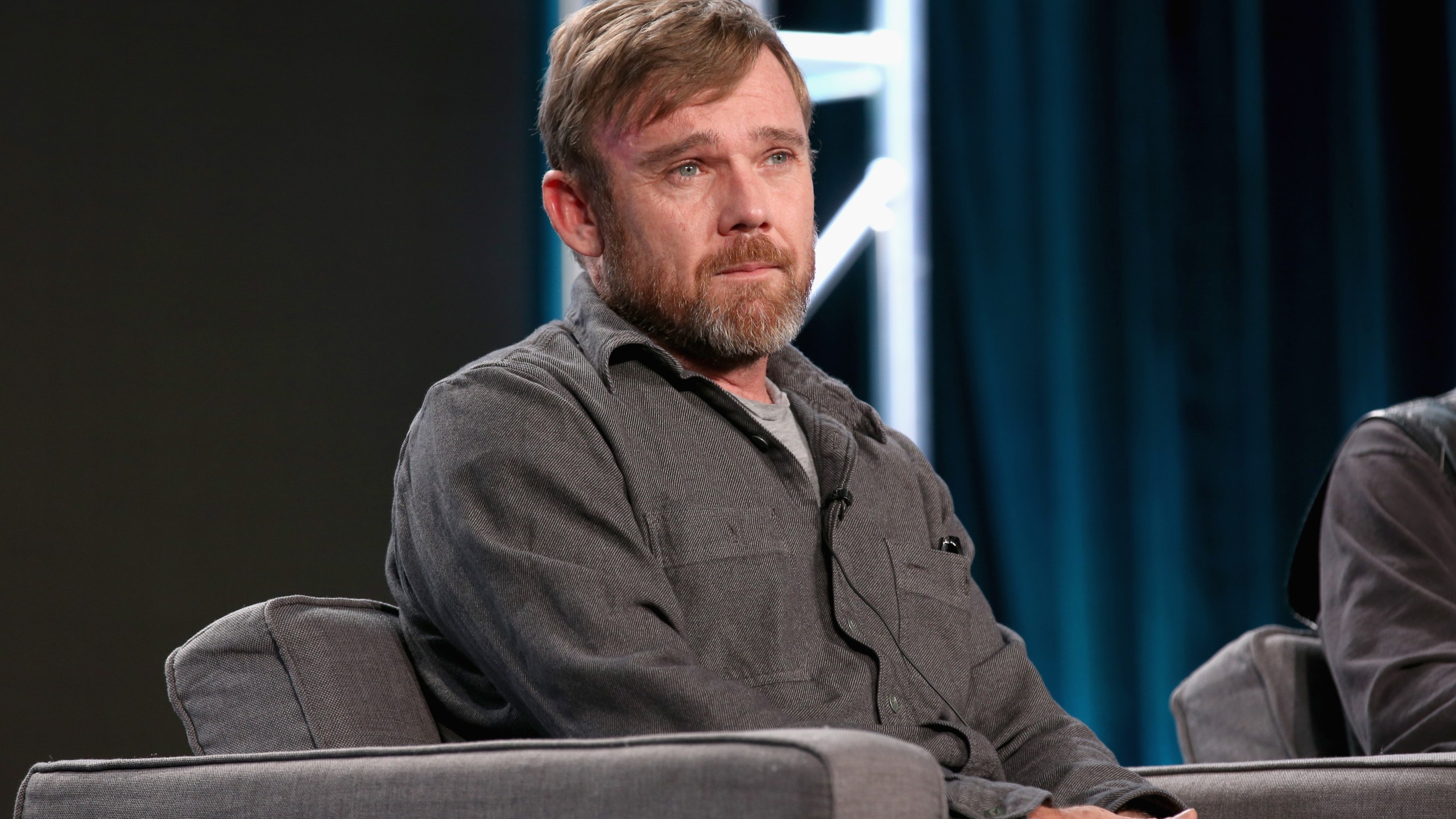 Executive producer Ricky Schroder of 'AUDIENCE Documentaries' speaks onstage during AT&T AUDIENCE Network Presents at 2017 Winter TCA at Langham Hotel on Jan. 5, 2017, in Pasadena. (Credit: Phillip Faraone/Getty Images for DIRECTV)