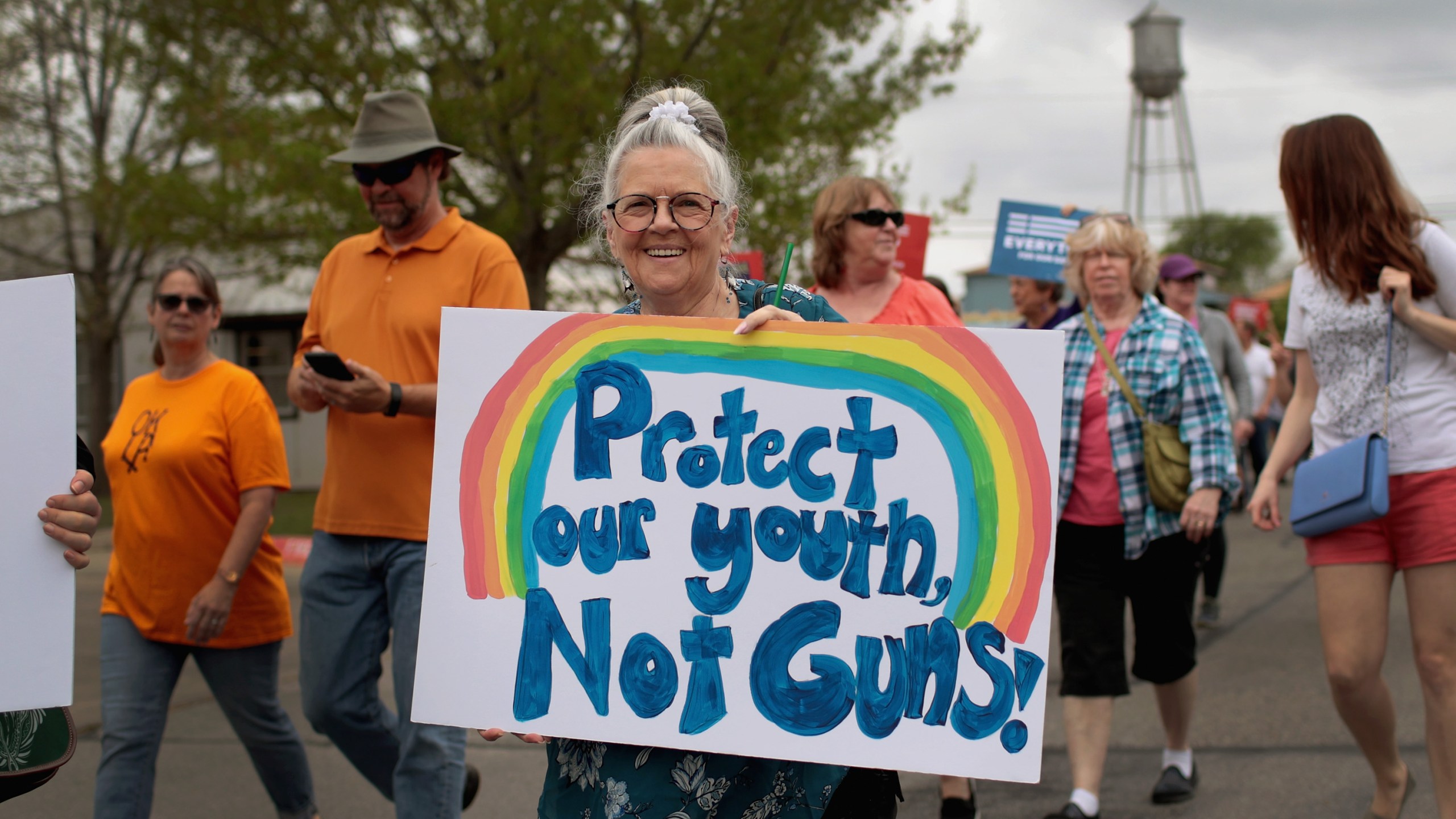 Demonstrators participate in a rally on March 24, 2018 in Round Rock, Texas. (Credit: Scott Olson/Getty Images)