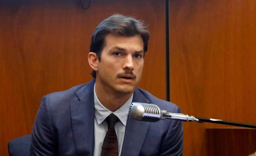 Actor Ashton Kutcher testifies in court in Los Angeles on May 29, 2019, during the trial of People v Michael Thomas Gargiulo, also known as "The Hollywood Ripper." (Credit: Genaro Molina / POOL / AFP)