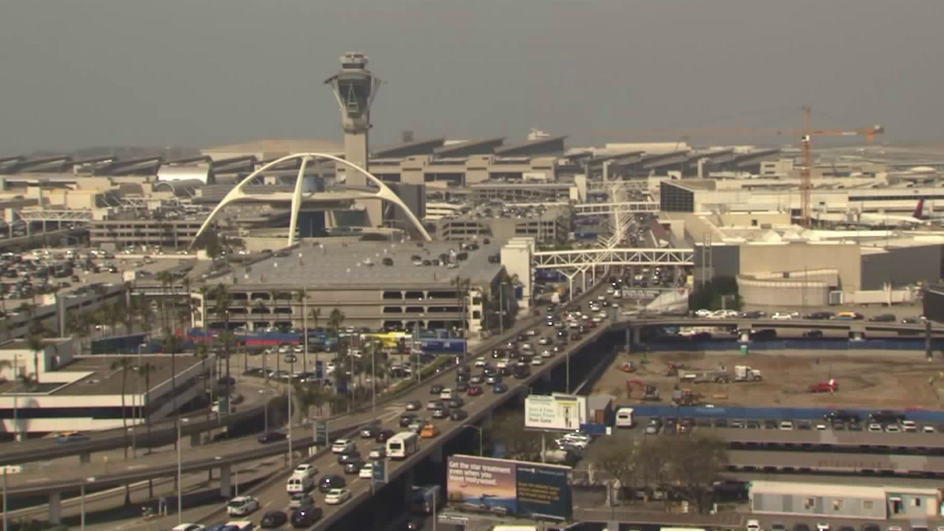 A view from an LAX camera is seen on May 3, 2019.