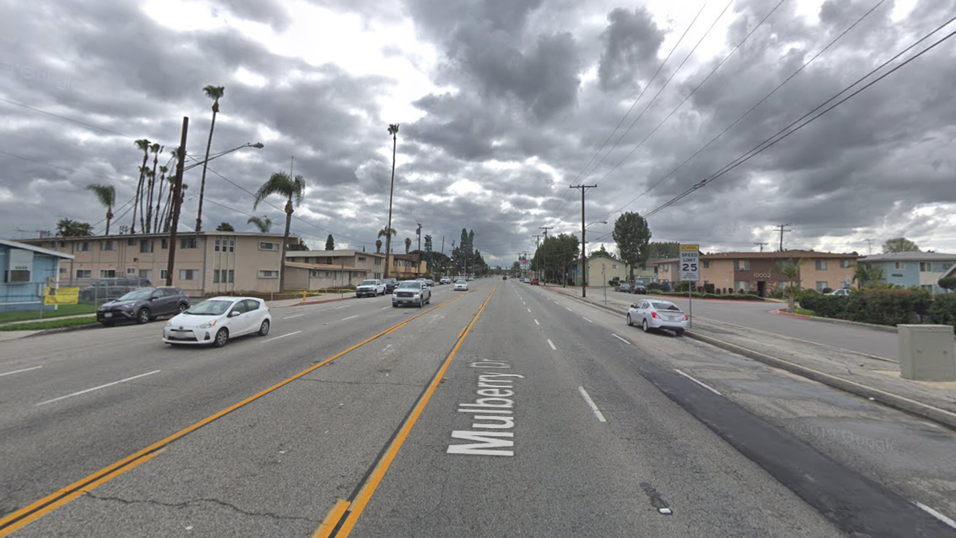 The 14100 block of Mulberry Drive in South Whittier, as viewed in a Google Street View image in March of 2019.