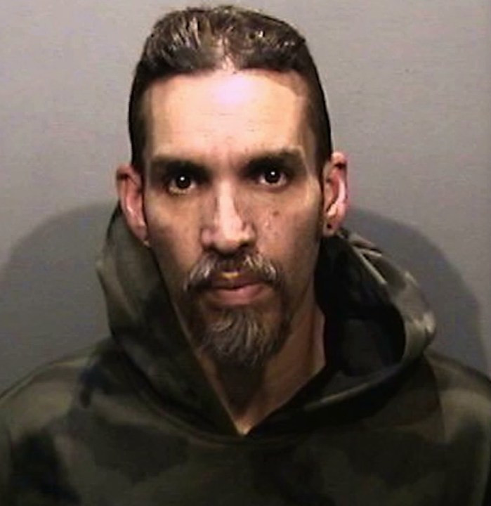 Derick Almena appears in a 2017 booking photo released by the Alameda County Sheriff's Office. (KGO via CNN)