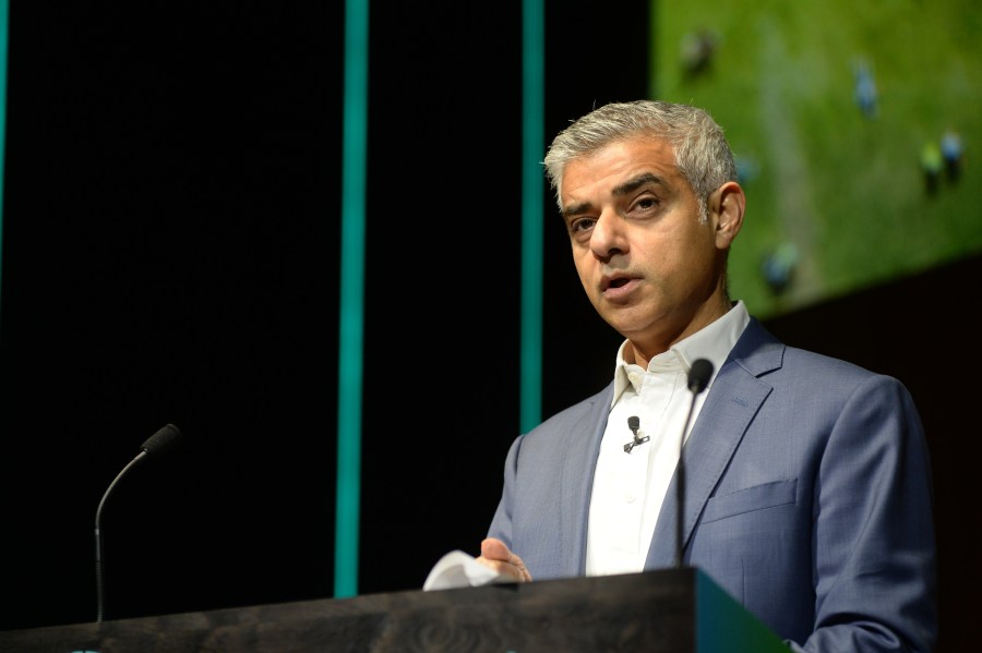 Sadiq Khan, Mayor of London during The Climate Change Conference held at Bloomberg London on December 12, 2018 in London, England. (Credit: SAV/Getty Images)