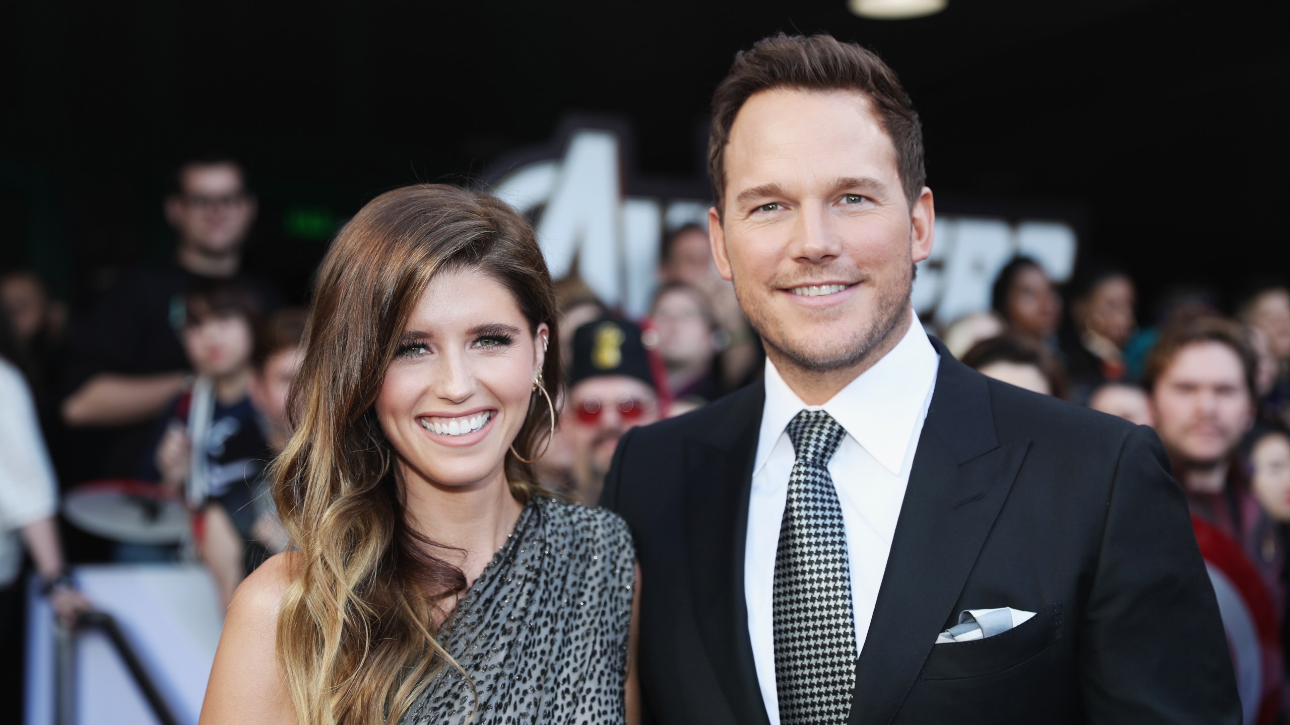 Katherine Schwarzenegger and Chris Pratt attend the Los Angeles World Premiere of Marvel Studios' "Avengers: Endgame" at the Los Angeles Convention Center on April 23, 2019 in Los Angeles. (Credit: Rich Polk/Getty Images for Disney)