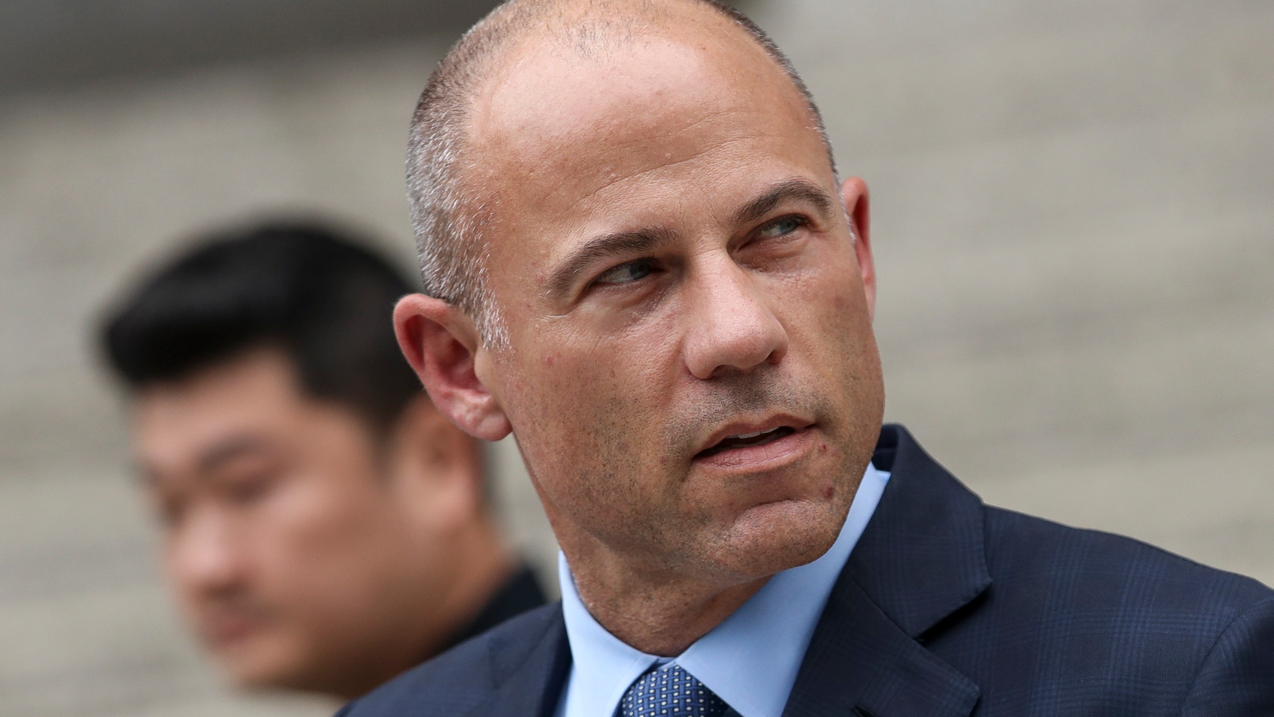 Attorney Michael Avenatti leaves federal court after being arraigned, May 28, 2019, in New York City. (Drew Angerer/Getty Images)