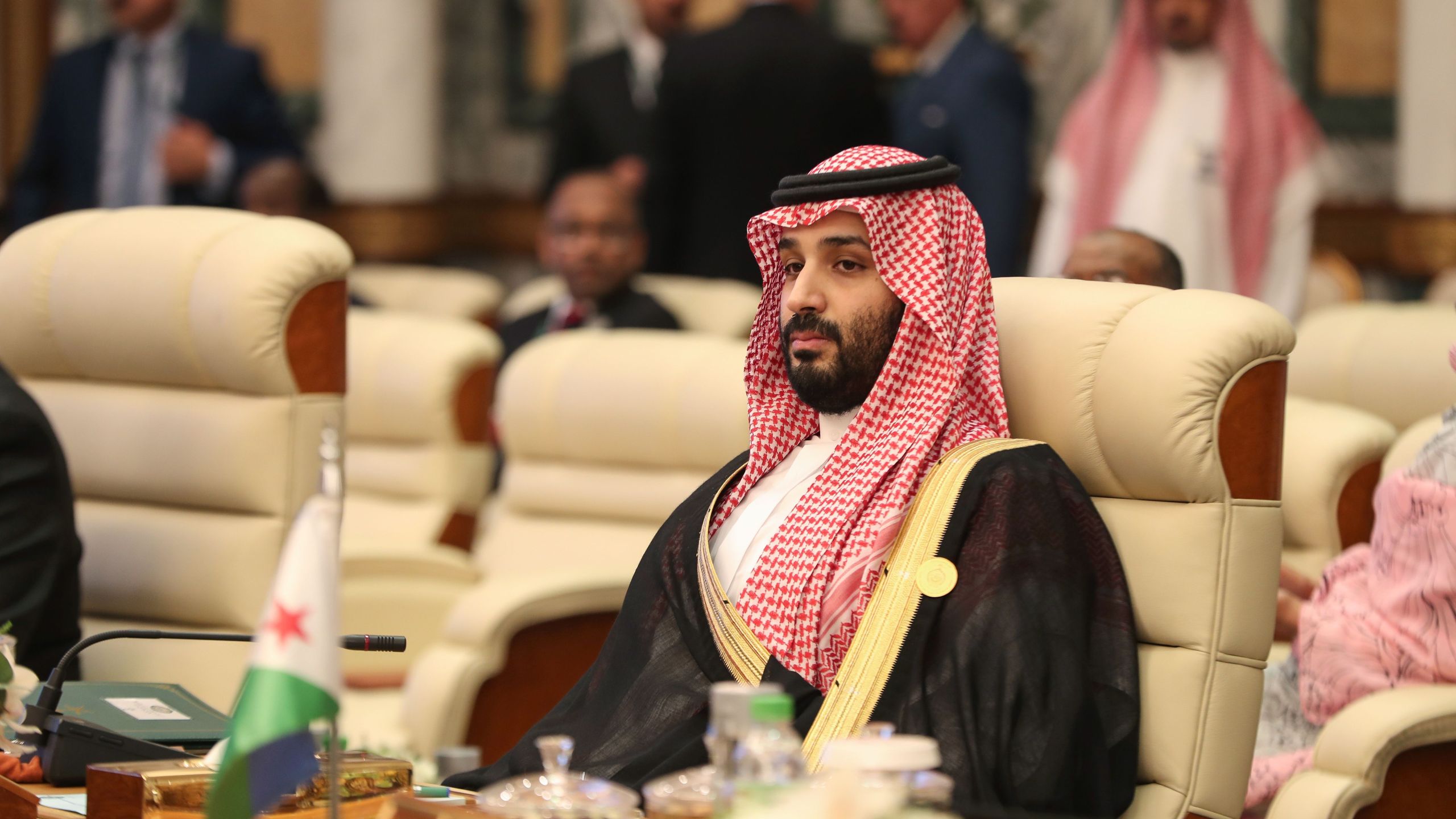 Saudi Crown Prince Mohammed bin Salman attends the extraordinary Arab summit held at al-Safa Royal Palace in Mecca on May 31, 2019. (Credit: BANDAR ALDANDANI/AFP/Getty Images)