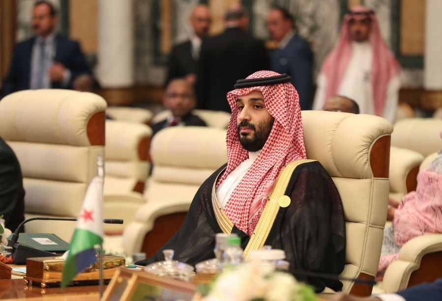 Saudi Crown Prince Mohammed bin Salman attends the extraordinary Arab summit held at al-Safa Royal Palace in Mecca on May 31, 2019. (Credit: BANDAR ALDANDANI/AFP/Getty Images)