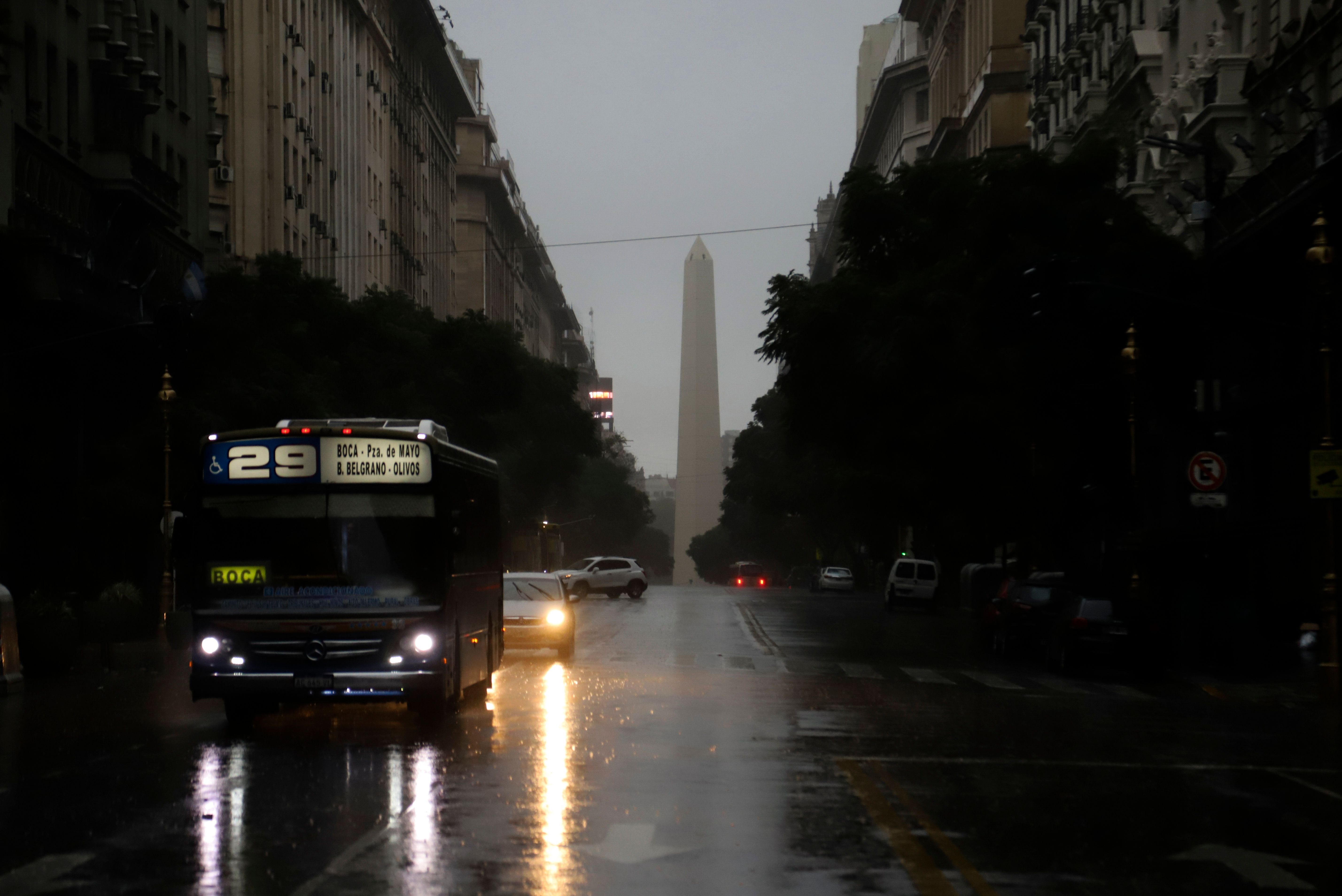 This photo released by Noticias Argentinas showing downtown Buenos Aires on June 16, 2019 during a power cut.(Credit: JUAN VARGAS/AFP/Getty Images)