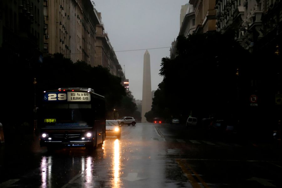 This photo released by Noticias Argentinas showing downtown Buenos Aires on June 16, 2019 during a power cut.(Credit: JUAN VARGAS/AFP/Getty Images)