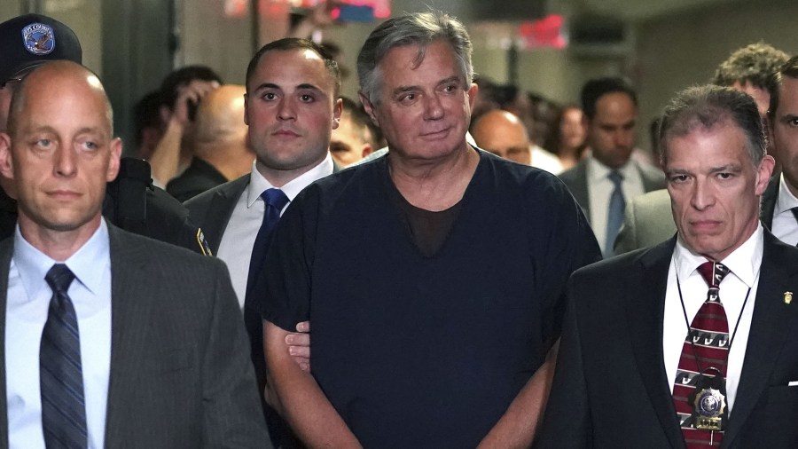 President Trump's one-time campaign manager Paul Manafort arrives at Manhattan Supreme Court on June 27, 2019 for his arraignment on mortgage fraud charges. (Credit: TIMOTHY A. CLARY/AFP/Getty Images)