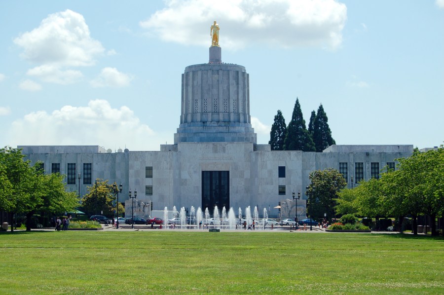 The Capitol Building is seen in Salem, Oregon in this undated photo. (Credit: Getty Images)