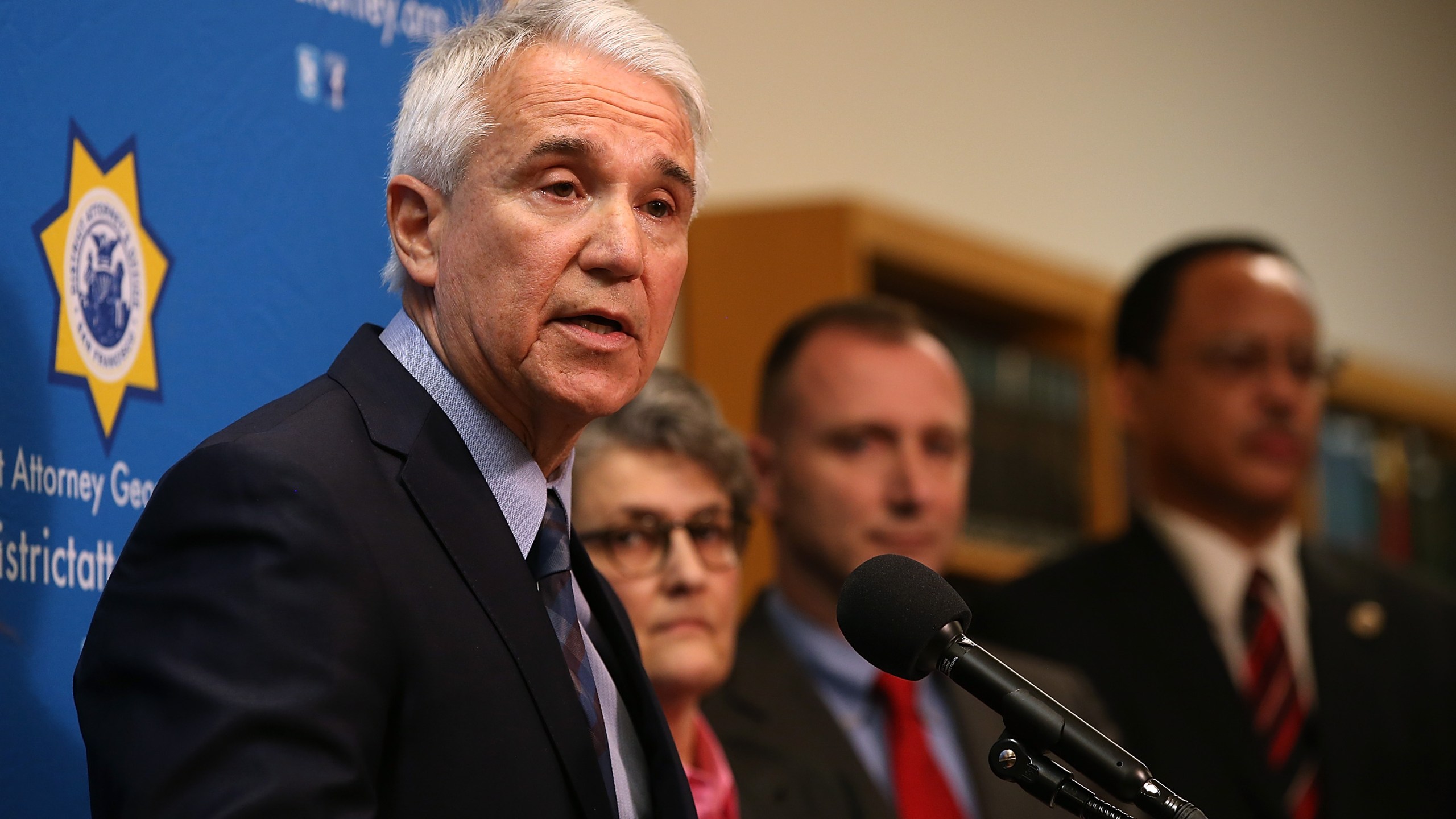 San Francisco District Attorney George Gascon speaks during a new conference on Dec. 9, 2014 in San Francisco. (Credit: Justin Sullivan/Getty Images)