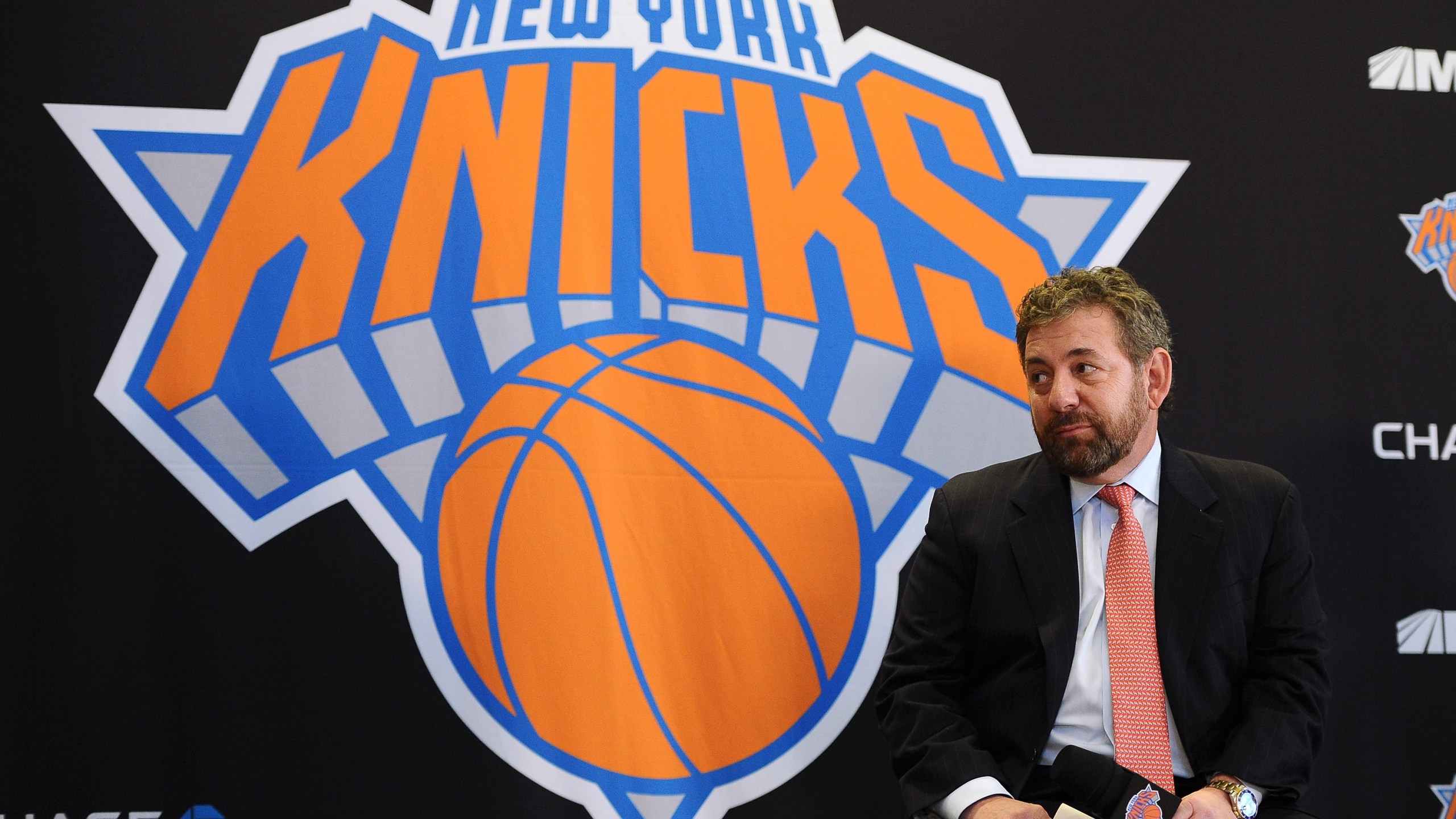 James Dolan, Executive Chairman of Madison Square Garden looks on during the press conference on March 18, 2014 in New York City. (Credit: Maddie Meyer/Getty Images)