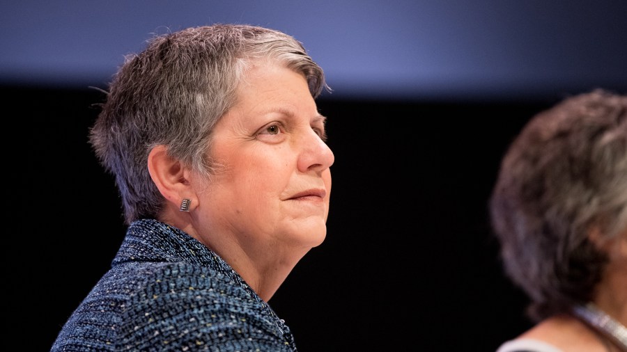 Janet Napolitano speaks onstage at 'Women Rule: The L.A. Summit' at NeueHouse in Hollywood on June 5, 2018. (Credit: Emma McIntyre/Getty Images)