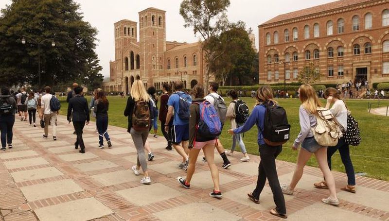 The UCLA campus outside Royce Hall is seen in this undated photo. (Los Angeles Times)