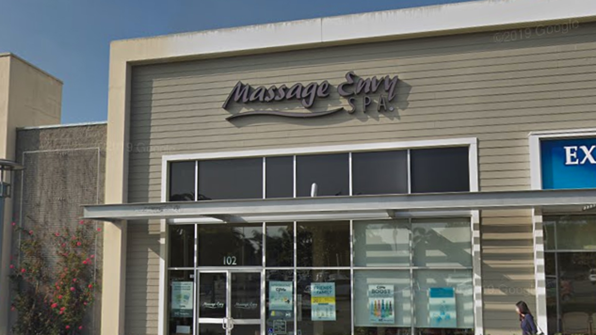 The Massage Envy located at 103 Mills Road is seen in a Google Maps image.