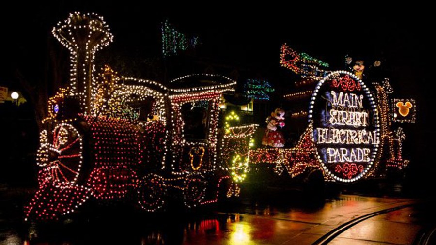 This file photo of a float from the Main Street Electrical Parade was released by Disney on June 28, 2019.