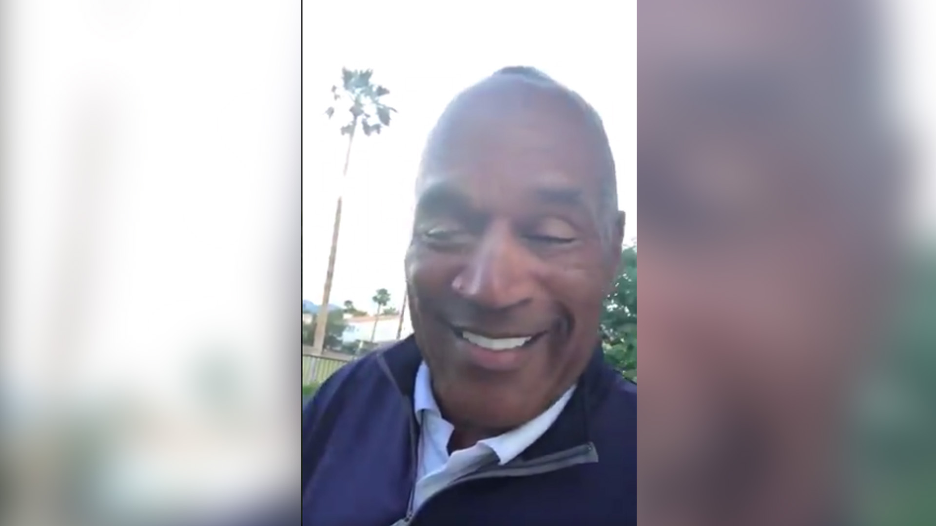 OJ Simpson appears in a video posted to Twitter.