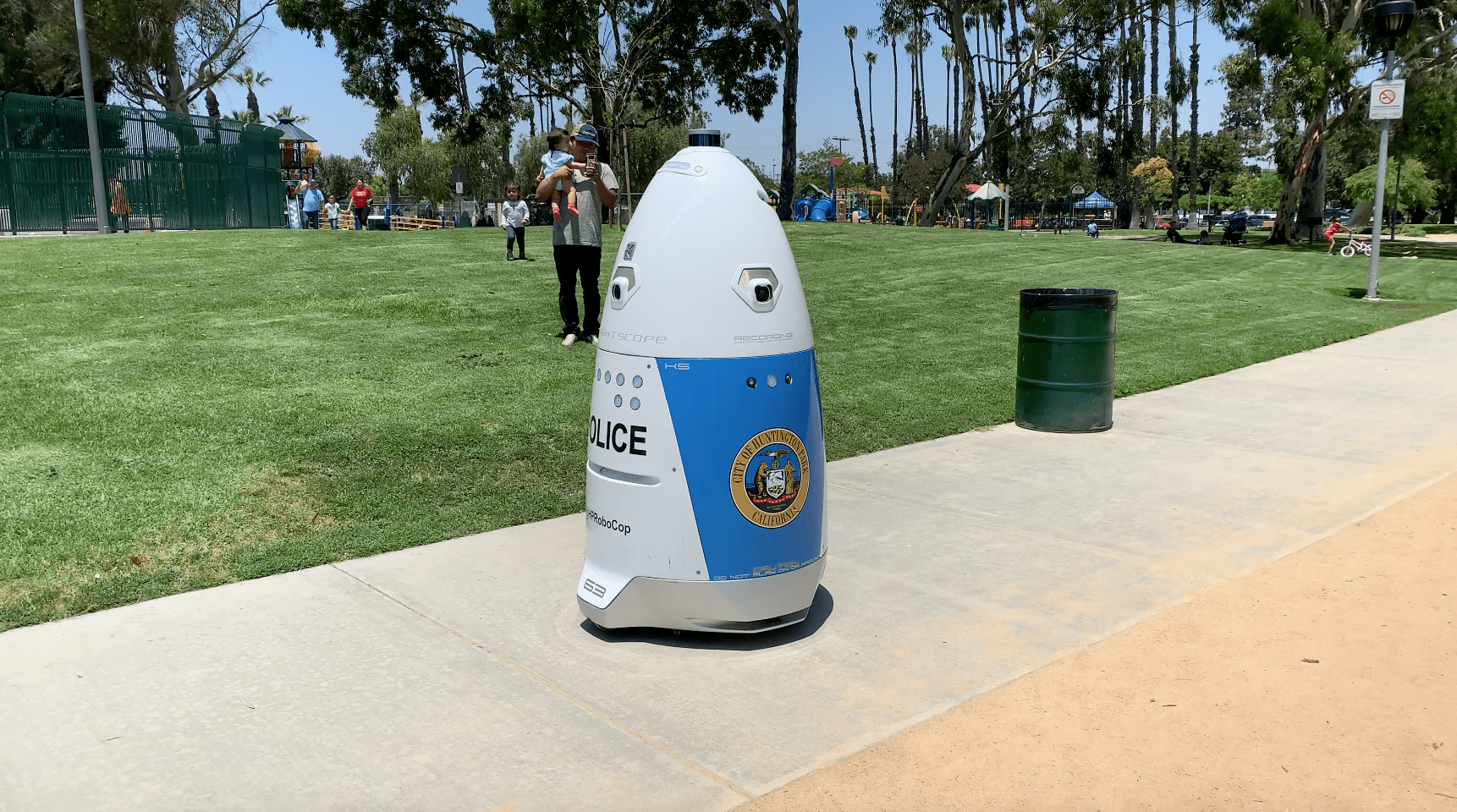 HP RoboCop is seen in this photo provided by the city of Huntington Park.