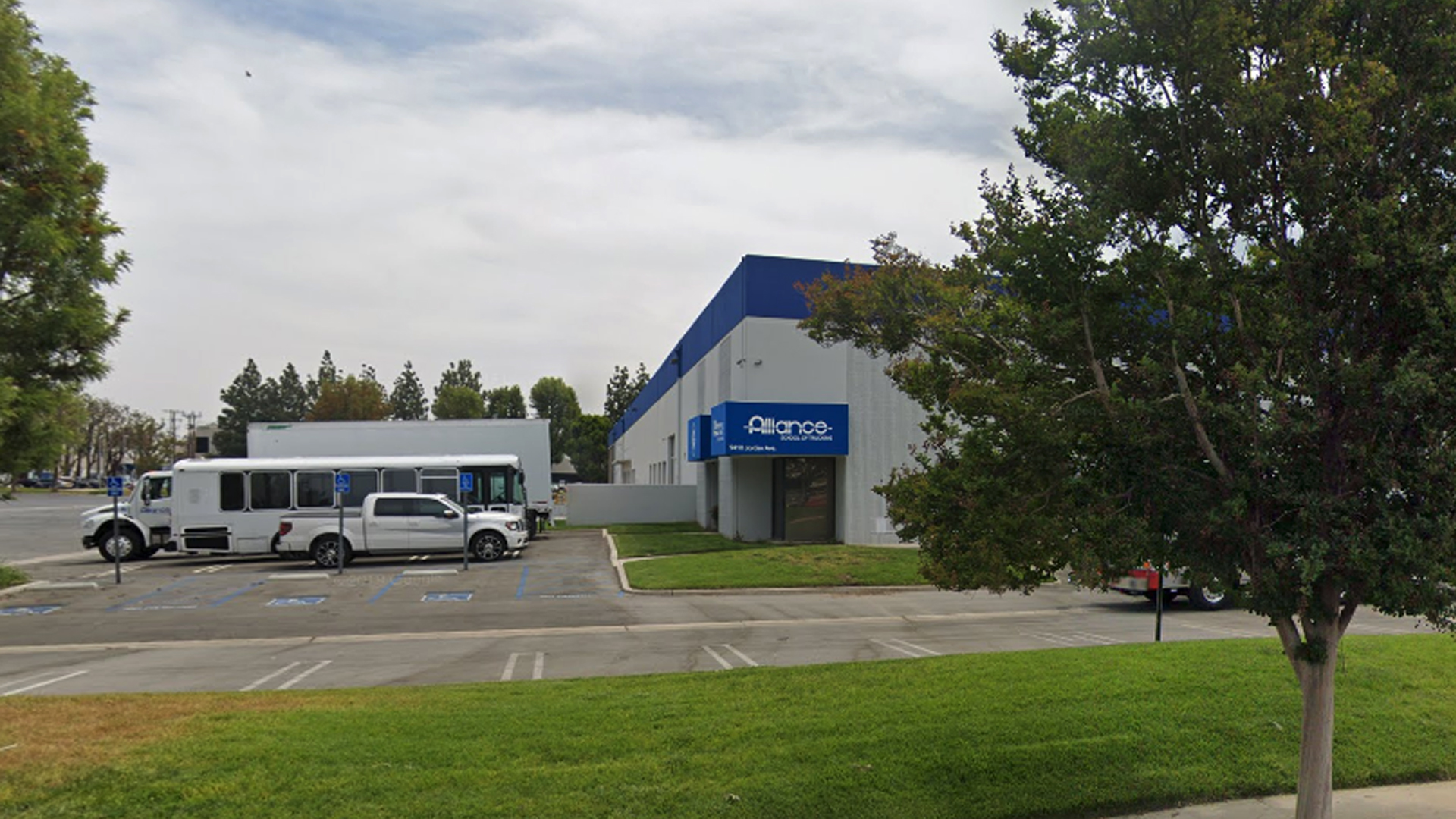 The Alliance School of Trucking on Jordan Avenue in Chatsworth is seen in a Google Maps Street View image from May 2019.