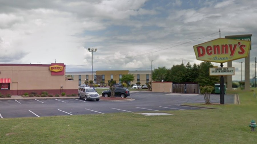 A Denny's restaurant in Shelby, North Carolina, is seen in this Google Maps image.