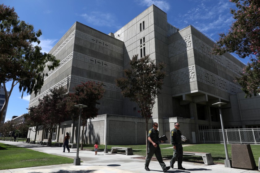 The Central Jail in Santa Ana is seen in an undated photo. (Gary Coronado / Los Angeles Times)