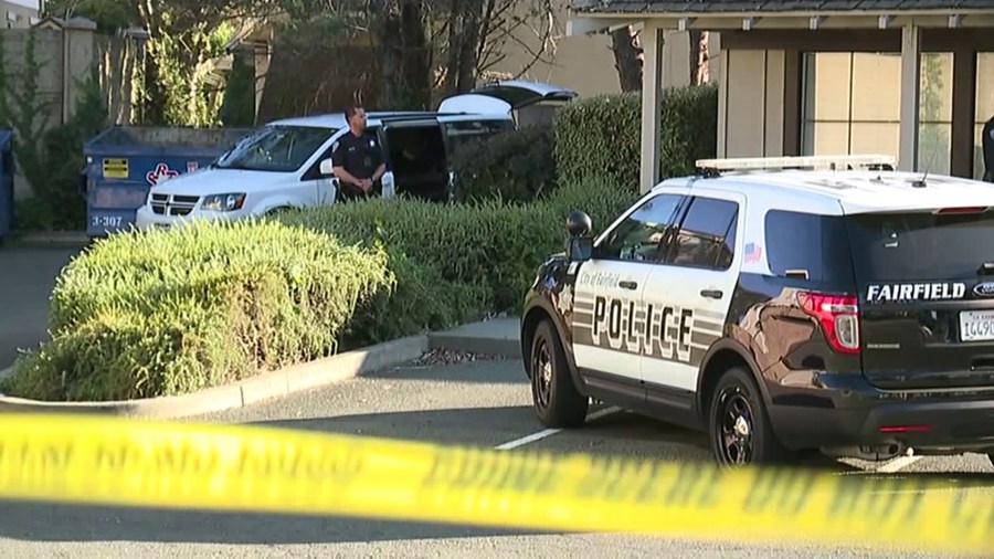 Police investigate the scene where two newborn babies were found abandoned in Fairfield on July 30, 2019. (Credit: KTXL)