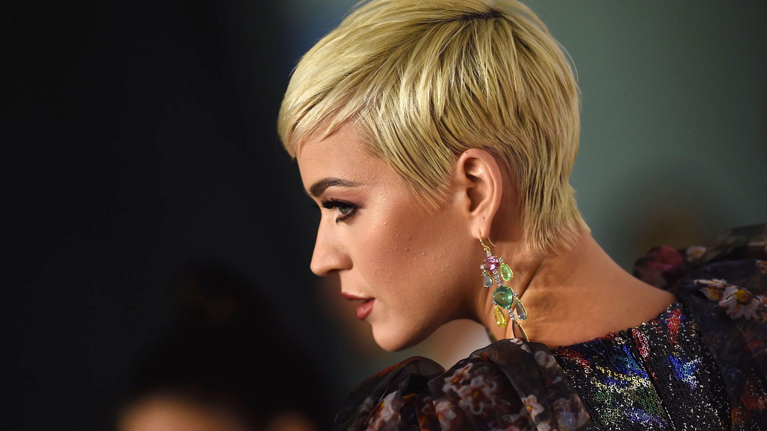 Katy Perry arrives at the 2019 MusiCares Person Of The Year gala at the Los Angeles Convention Center on Feb. 8, 2019. (Credit: VALERIE MACON/AFP/Getty Images)