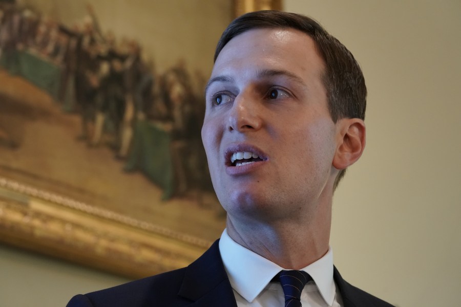 Jared Kushner makes a presentation about immigration during a cabinet meeting at the White House on July 16, 2019 in Washington, D.C. (Credit: Chip Somodevilla/Getty Images)