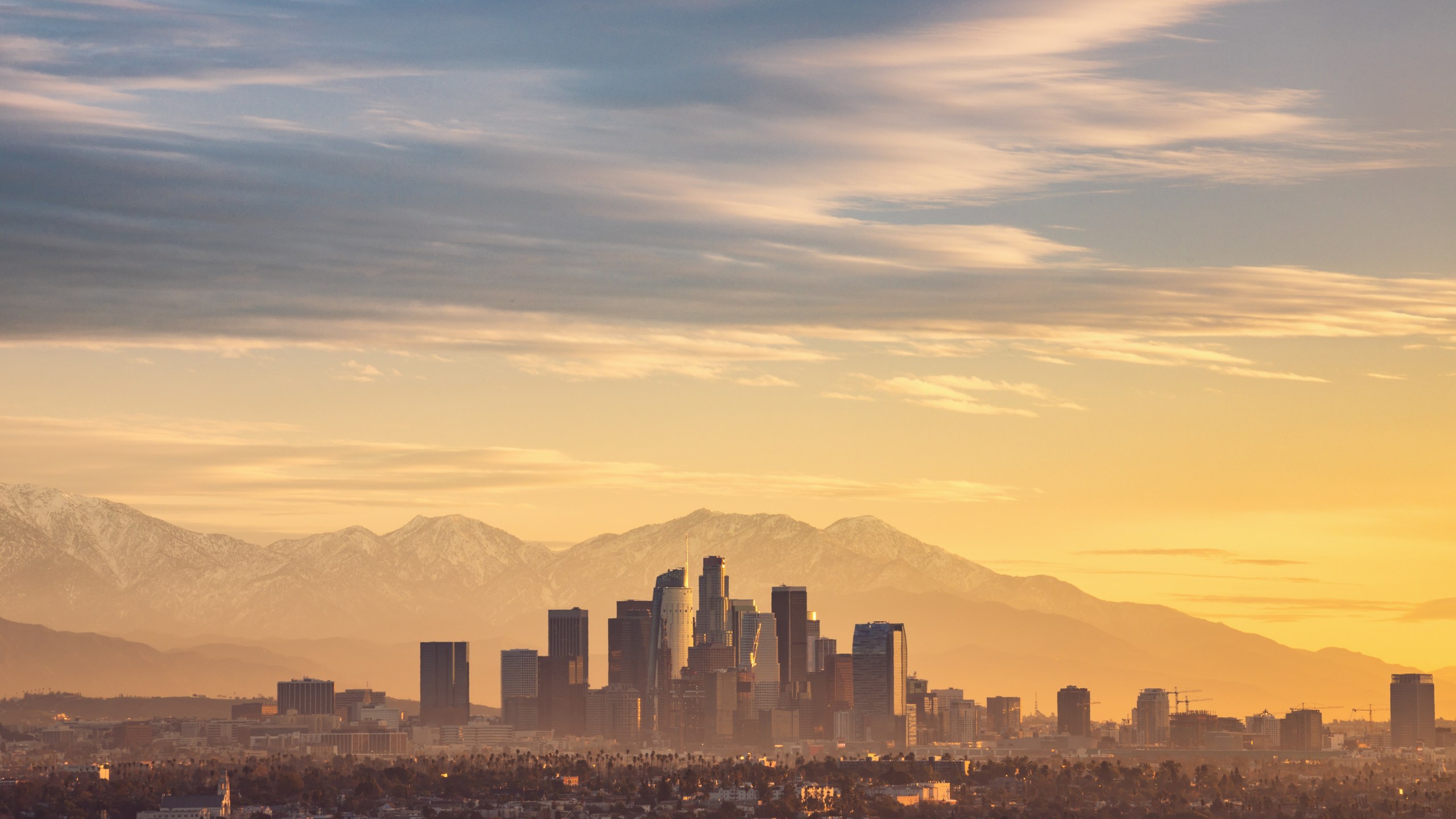 Downtown Los Angeles is seen in a file photo. (Credit: Getty Images)